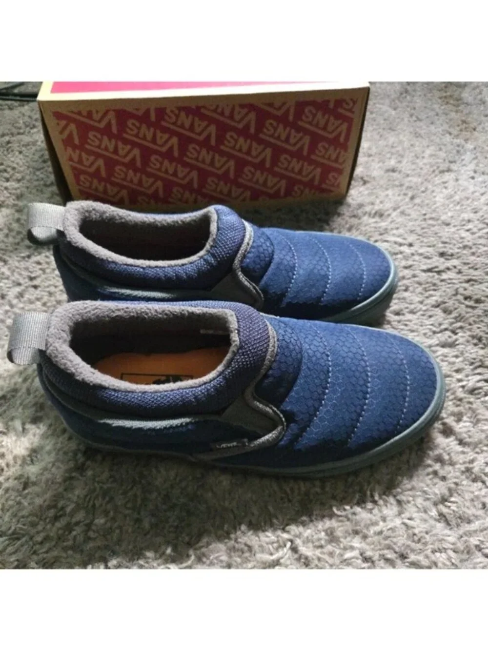 Vans Slip On MId Women Size 5.5 Cozy Mesh Parisian Night 0826 - Picture 5 of 8